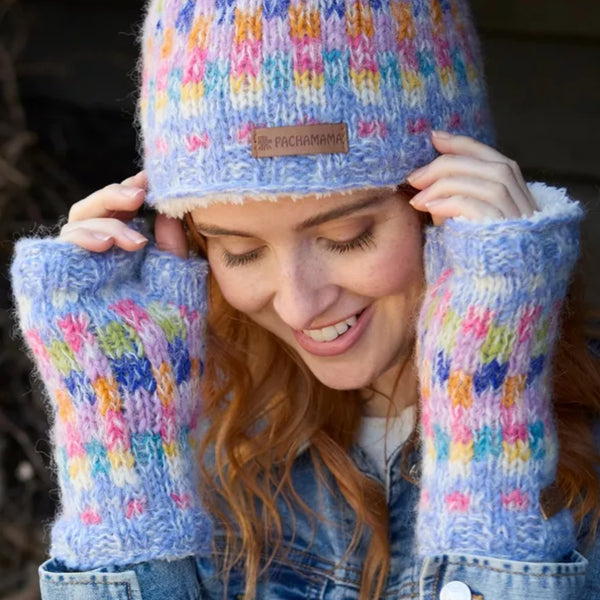 The Hat Shop Pachamama Arundel Handwarmers Sky