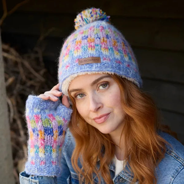 The Hat Shop Pachamama Arundel Handwarmers Sky