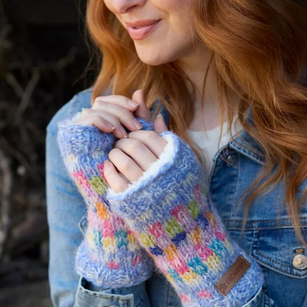 The Hat Shop Pachamama Arundel Handwarmers Sky