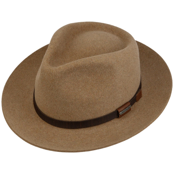 The Hat Shop Bellingford Fedora Fur Felt Fedora Beige