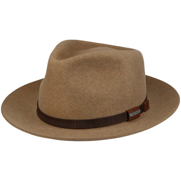 The Hat Shop Bellingford Fedora Fur Felt Fedora Beige