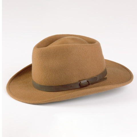 The Hat Shop Jack Murphy Boston Crushable Felt Hat 'Tan' 