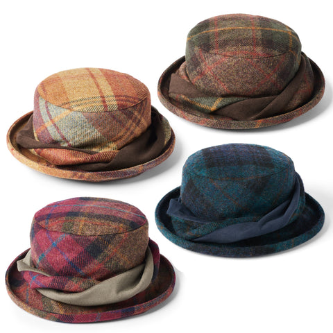 The Hat Shop Ladies Failsworth British Wool Tweed Hat