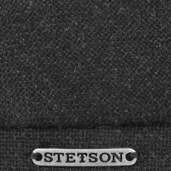 The Hat Shop Stetson Brooklin Wool Cashmere Flat Cap Anthacite