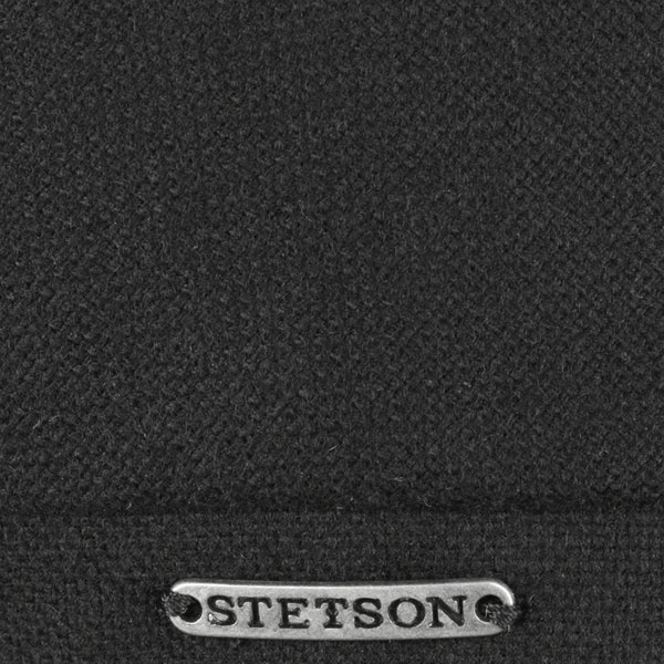Stetson Brooklin Wool Cashmere Flat Cap 'Black'