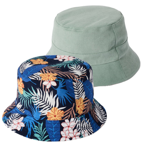 The Hat Shop Failsworth Cotton Reversible Bucket Hat 'Mint'