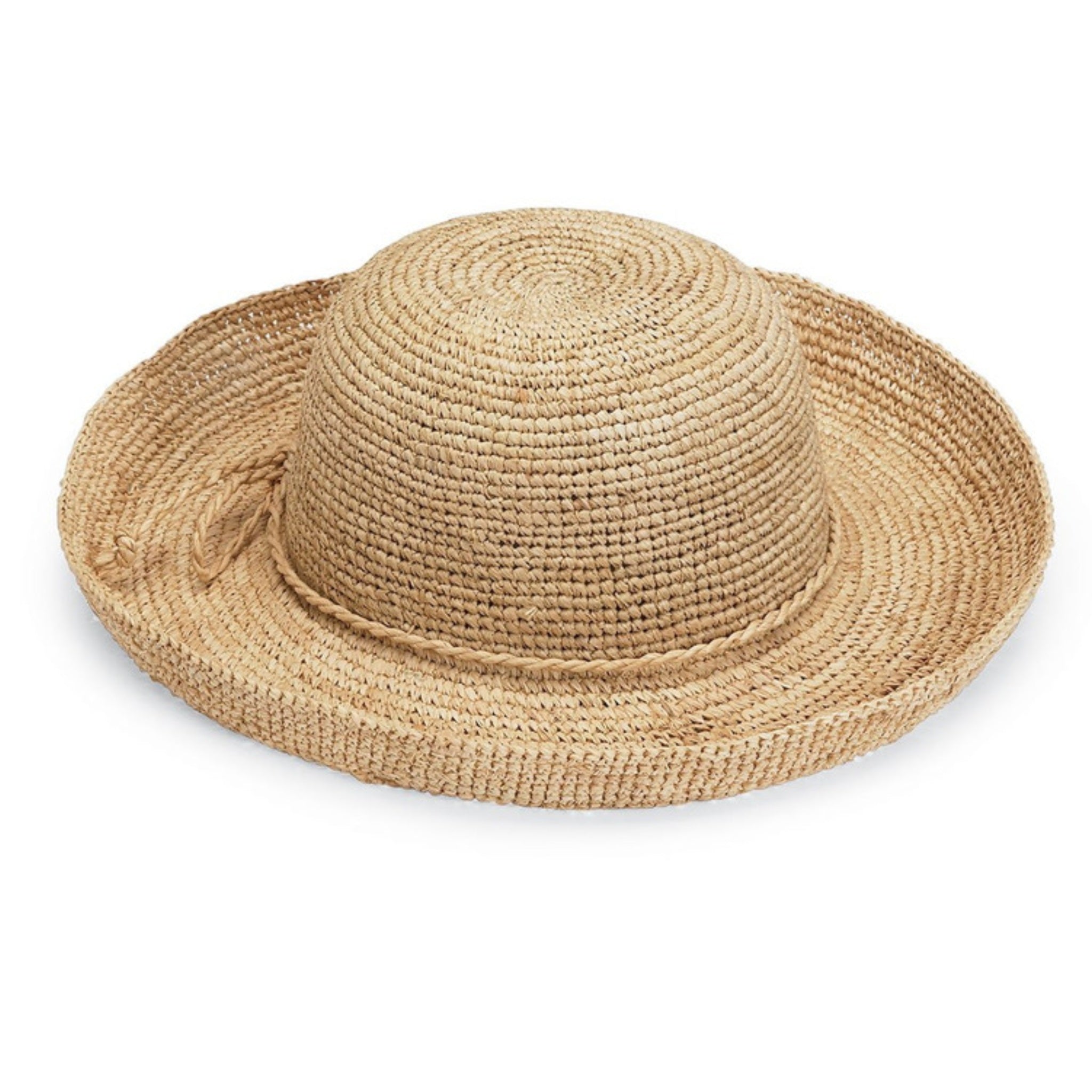 The Hat Shop Ladies Wallaroo 'Catalina' Hand-woven Sun Hat Natural