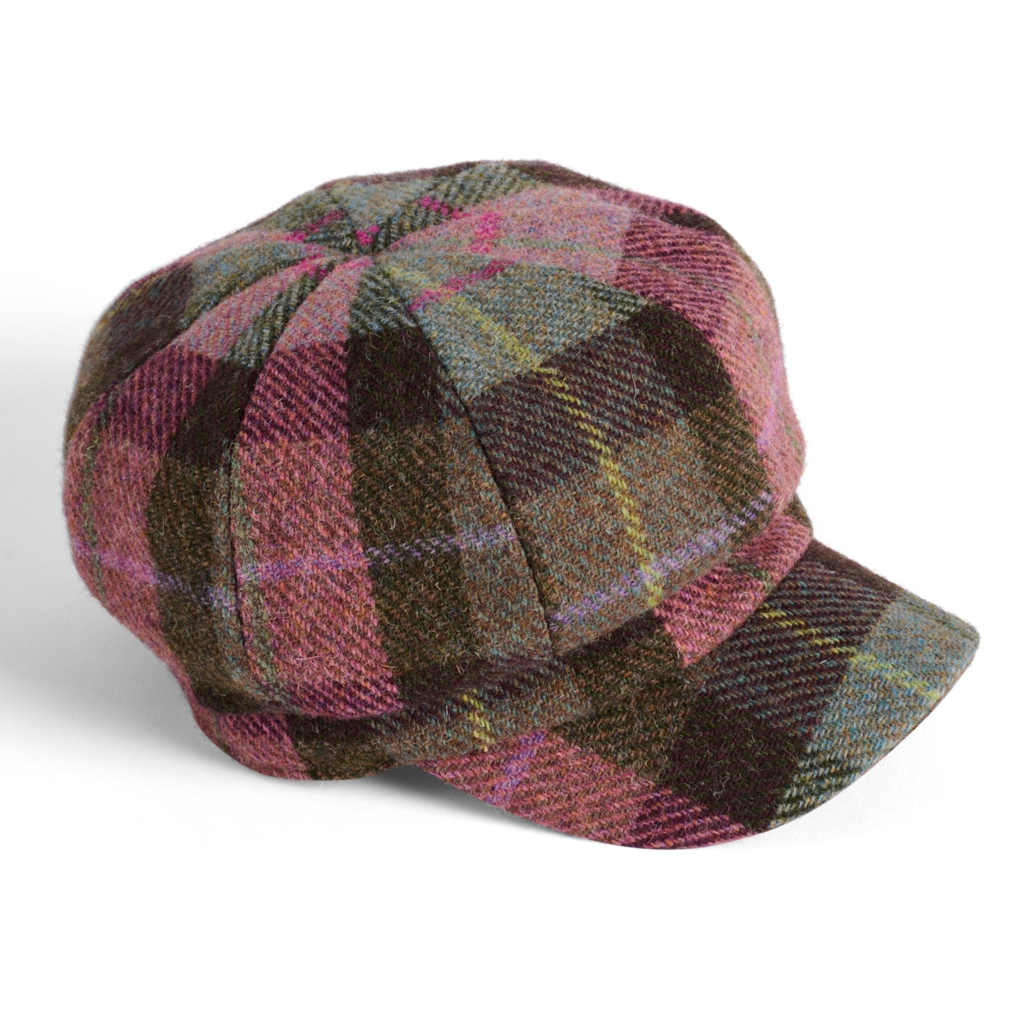 The Hat Shop Harris Tweed Chelsea Hat Pink