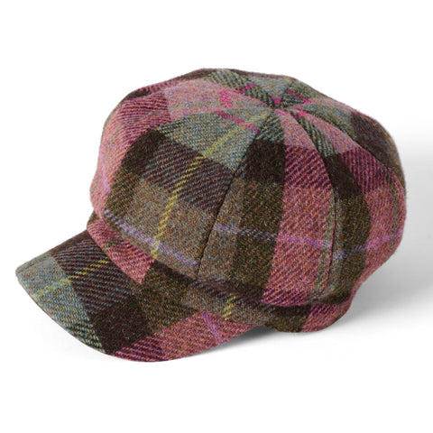 The Hat Shop Harris Tweed Chelsea Hat Pink