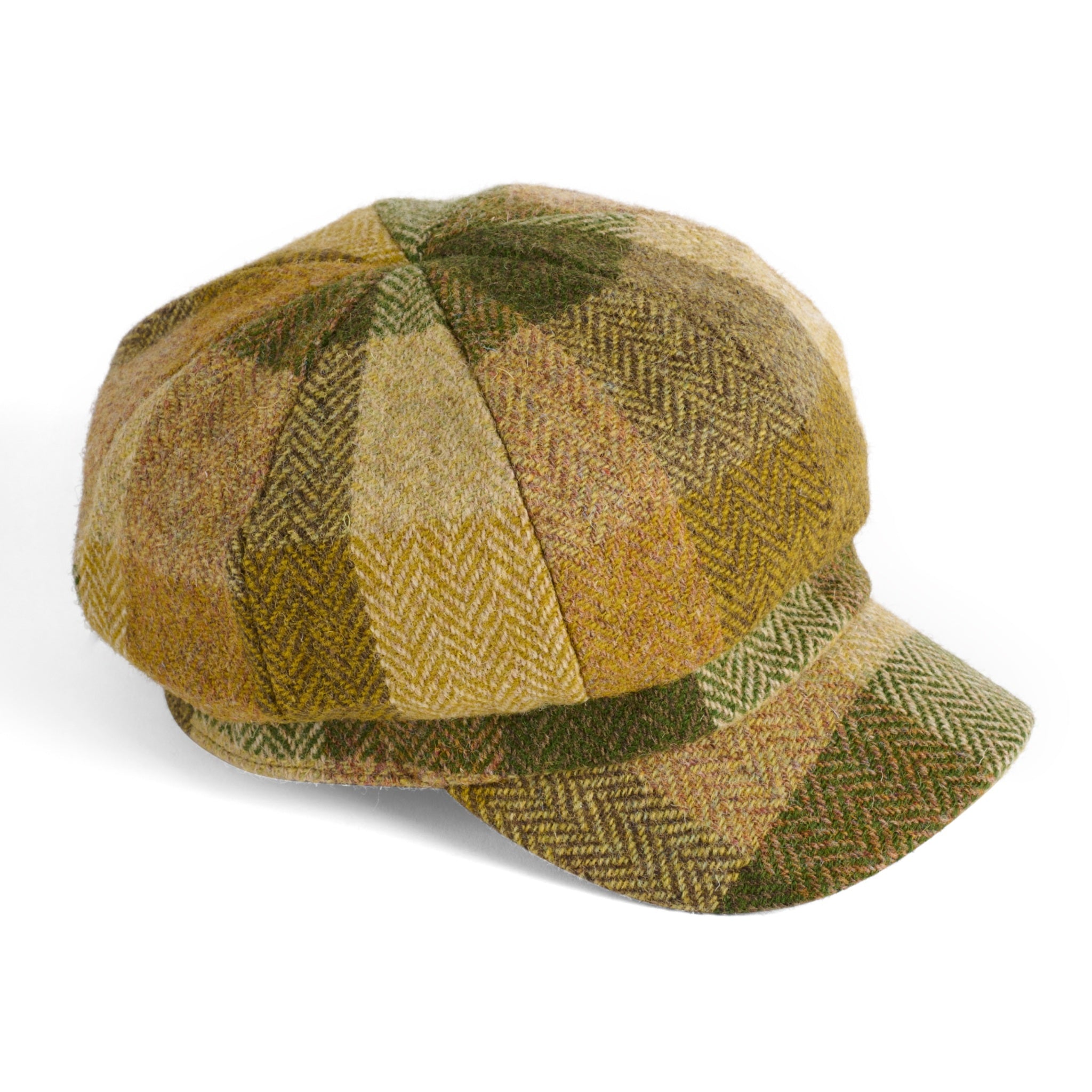 The Hat Shop Harris Tweed Chelsea Hat Green