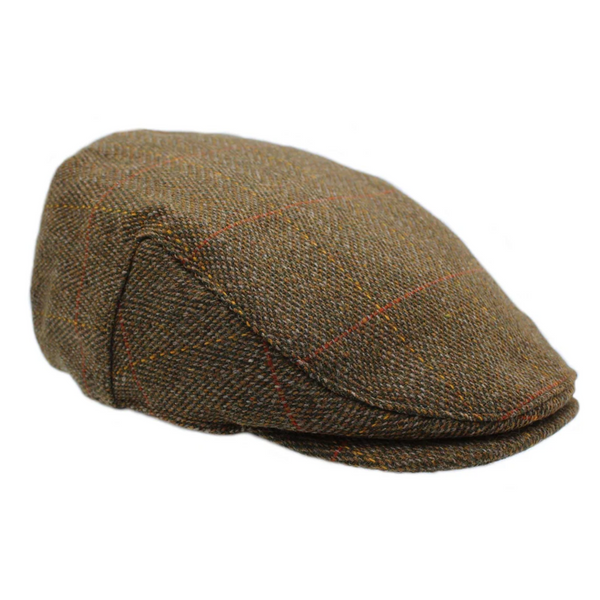 The Hat Shop Waterproof Wool Flat Cap Autumn Leaf