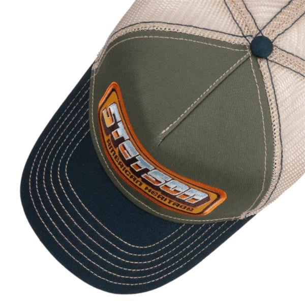 The Hat Shop Stetson American Heritage Patch Trucker Cap in Navy