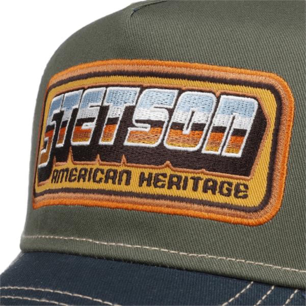 The Hat Shop Stetson American Heritage Patch Trucker Cap in Navy