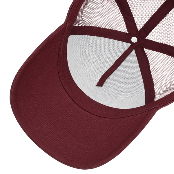 The Hat Shop Stetson Classic Cotton Trucker Cap 'Burgundy'