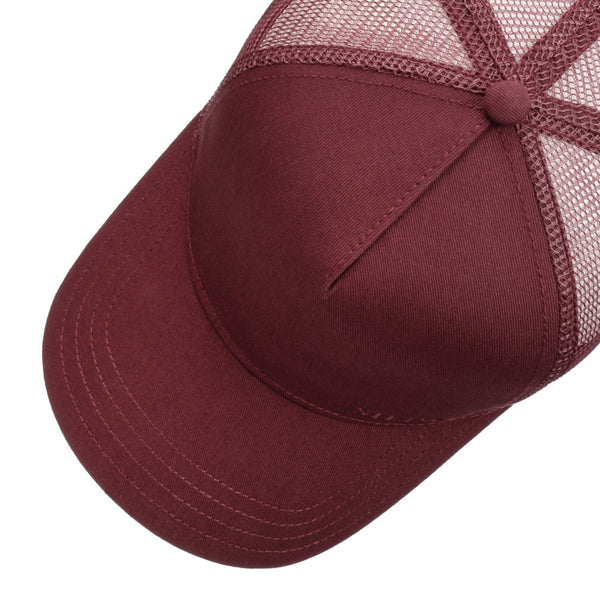 The Hat Shop Stetson Classic Cotton Trucker Cap 'Burgundy'