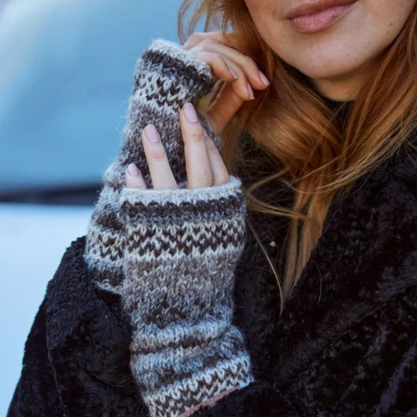 The Hat Shop Pachamama Classic Fairisle Handwarmers