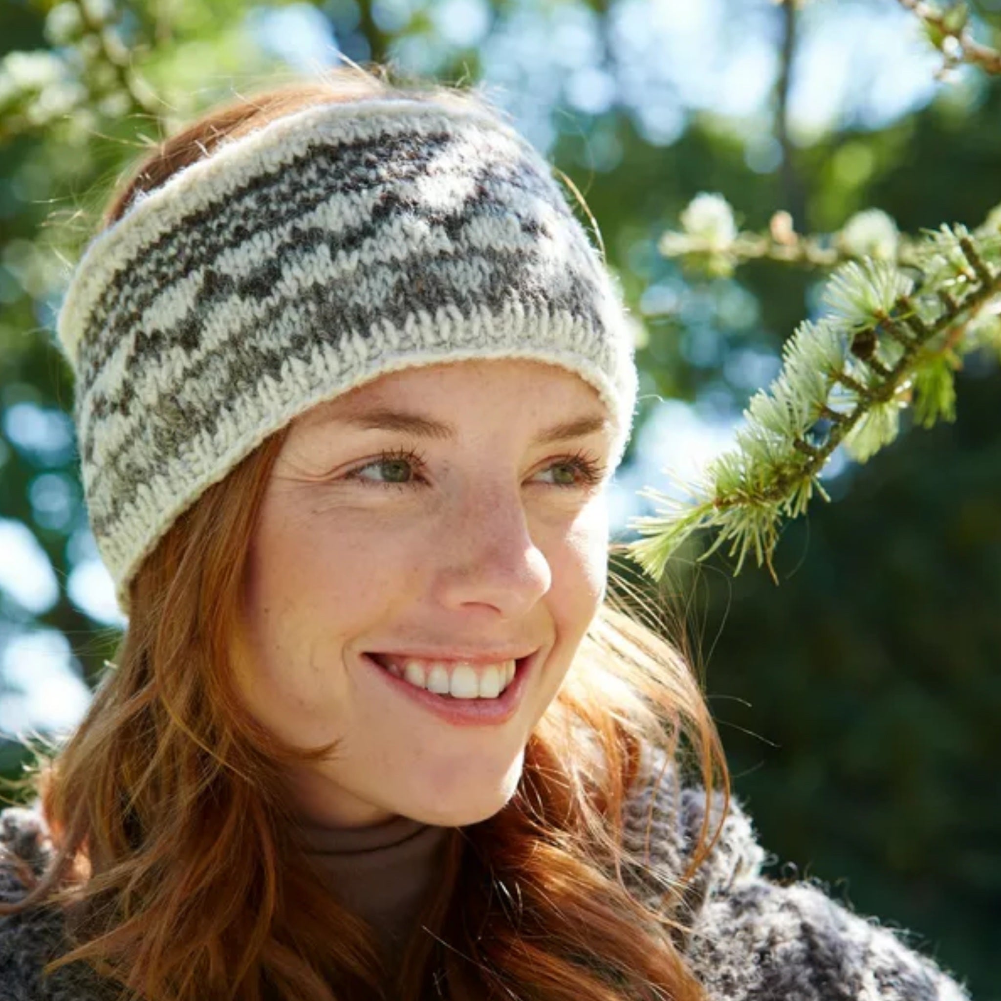 The Hat Shop Pachamama Classic Fairisle Headband Natural