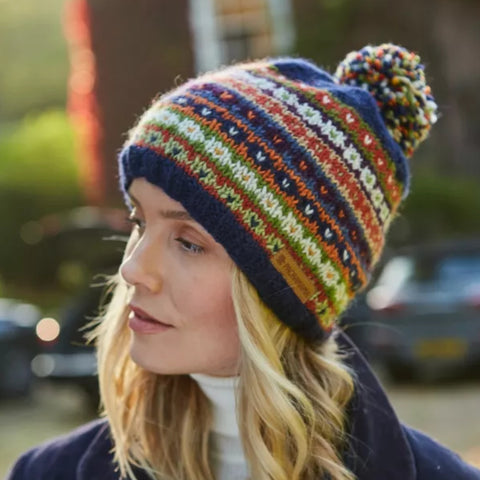 The Hat Shop Pachamama Colorado Wool Bobble Beanie