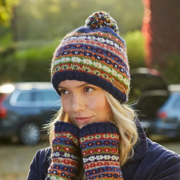 The Hat Shop Pachamama Colorado Wool Bobble Beanie