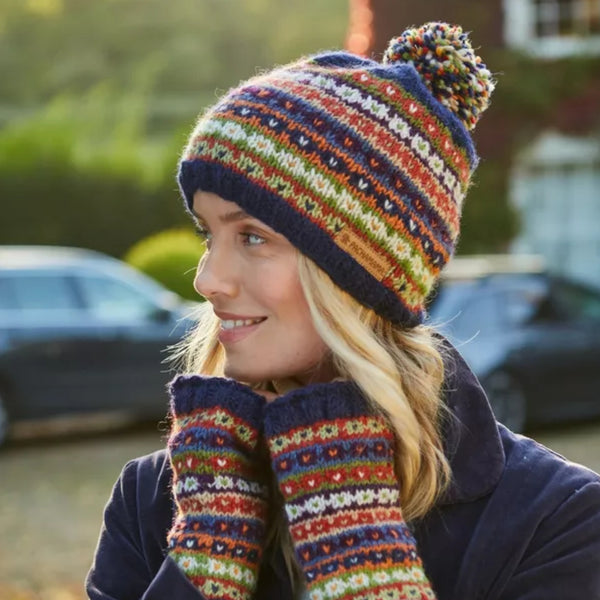 The Hat Shop Pachamama Colorado Wool Bobble Beanie