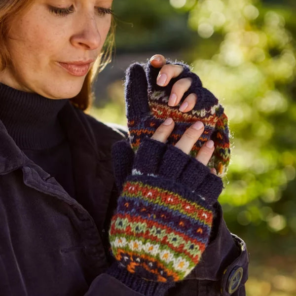 The Hat Shop Pachamama Colorado Glove/Mitt Blue