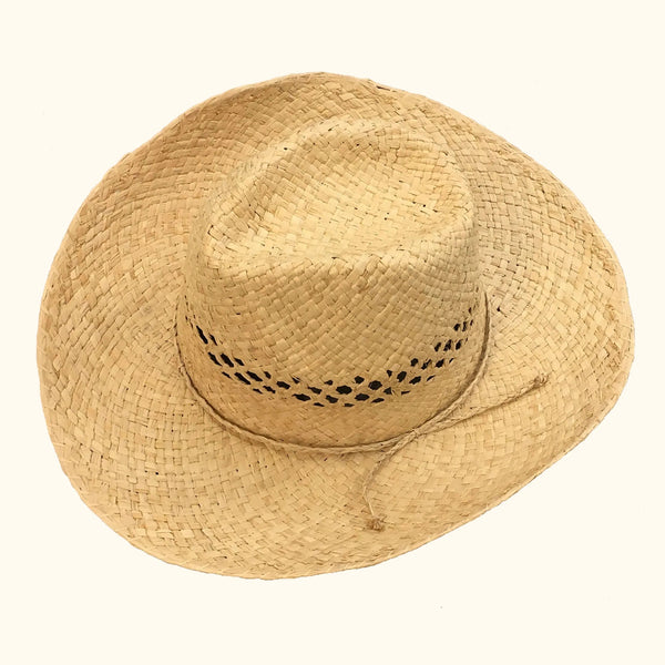 Cowboy Raffia Summer Festival Hat