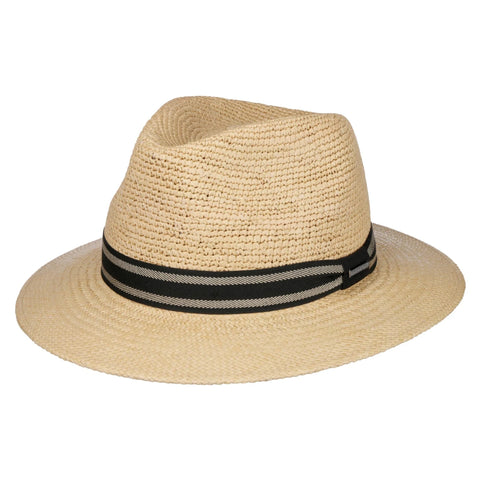 The Hat Shop Stetson Crochet Traveller Genuine Panama Hat Front