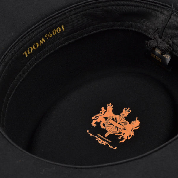 The Hat Shop 100% Wool Gambler Style Hat Black