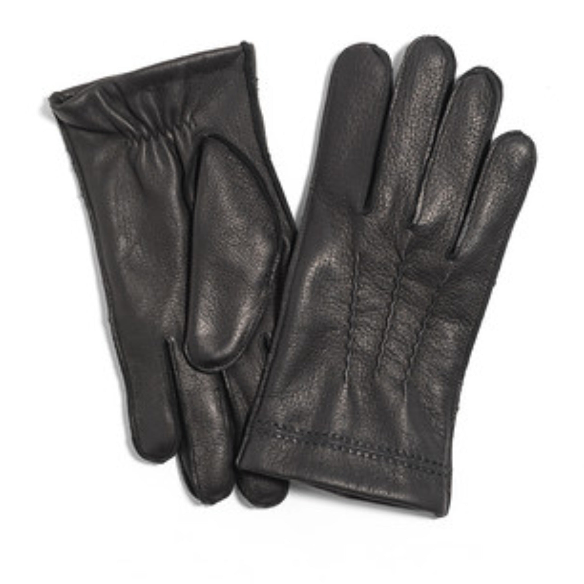 The Hat Shop Failsworth Deerskin Soft Leather Gloves Black