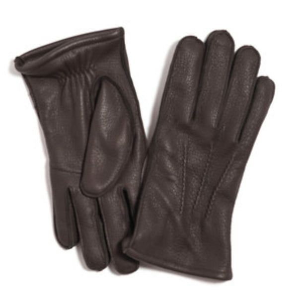 The Hat Shop Failsworth Deerskin Soft Leather Gloves Brown