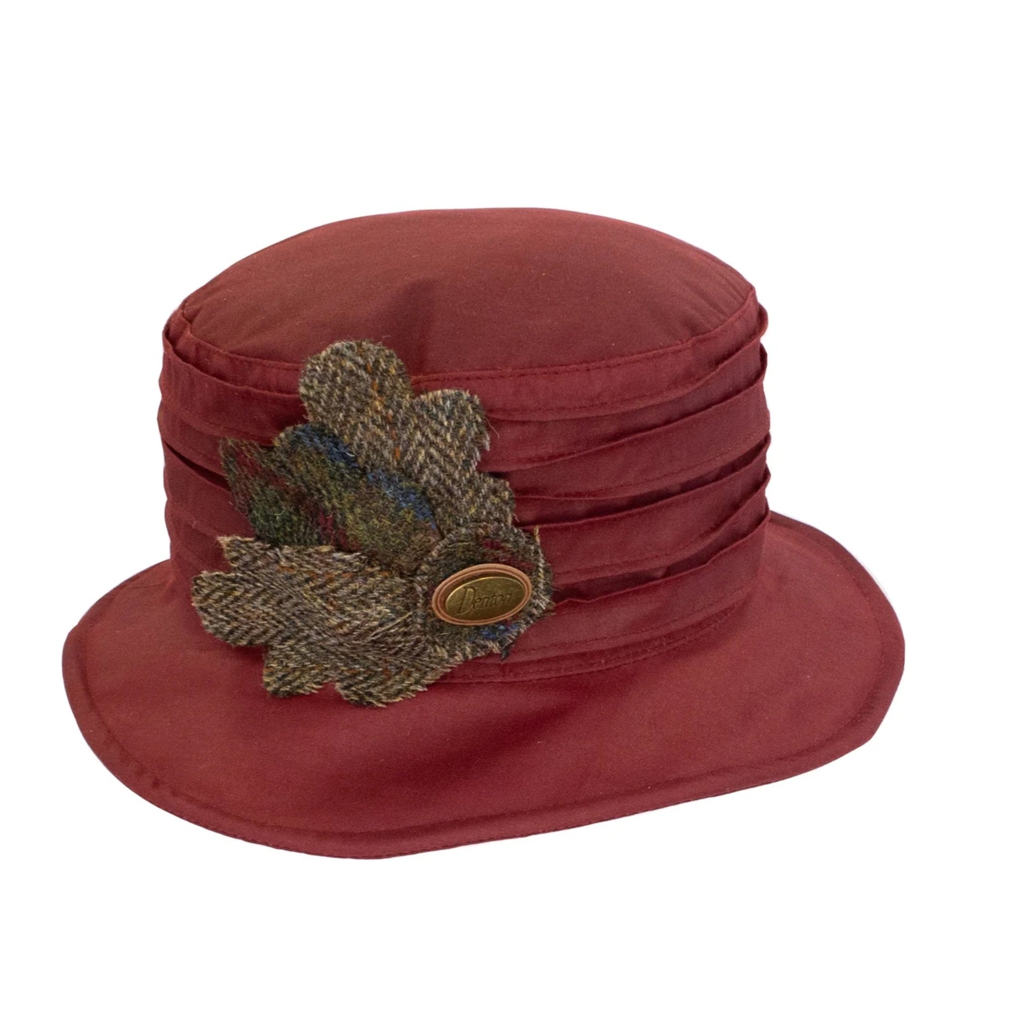 Ladies Denton Wax Cotton Hat 'Maroon'