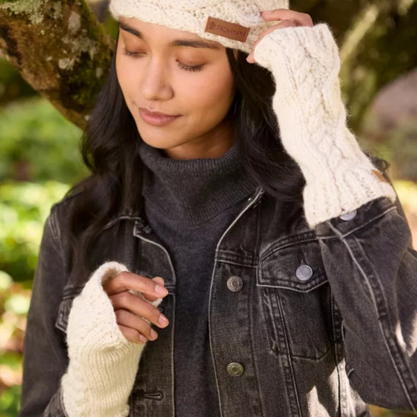 The Hat Shop Enniskerry Merino Wool Handwarmers Cream