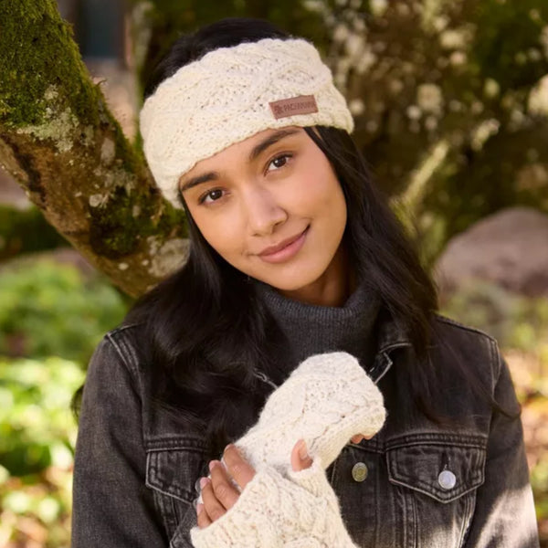 The Hat Shop Enniskerry Merino Wool Headband Cream