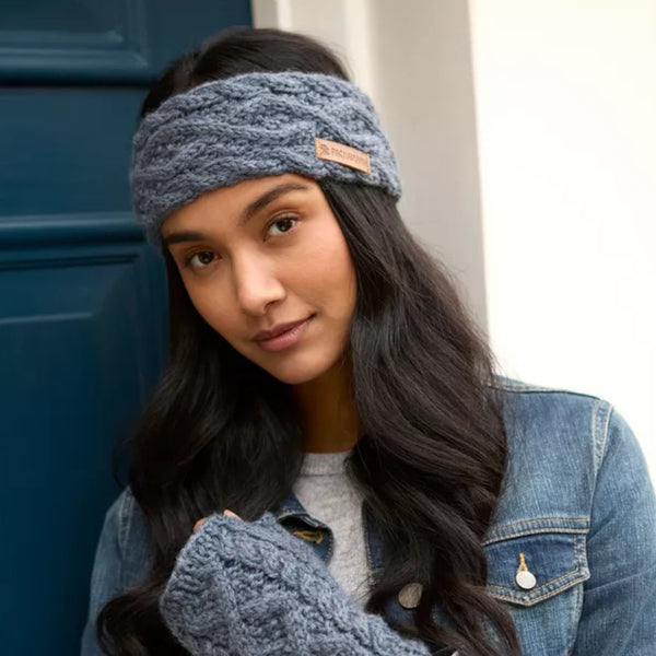 The Hat Shop Enniskerry Merino Wool Headband Slate Blue