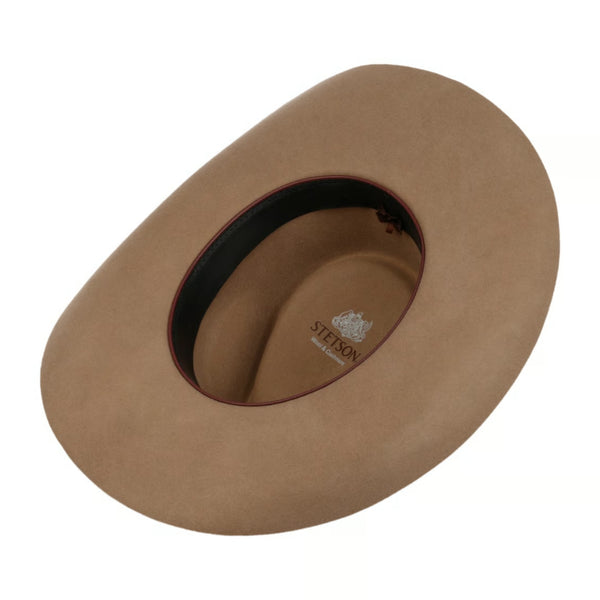 The Hat Shop Evansville Wool Western Hat with Cashmere in Brown