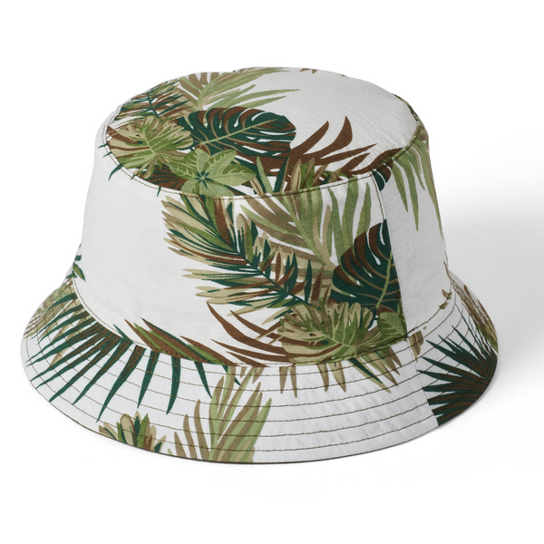 The Hat Shop Failsworth Reversible Bucket Hat Khaki Floral