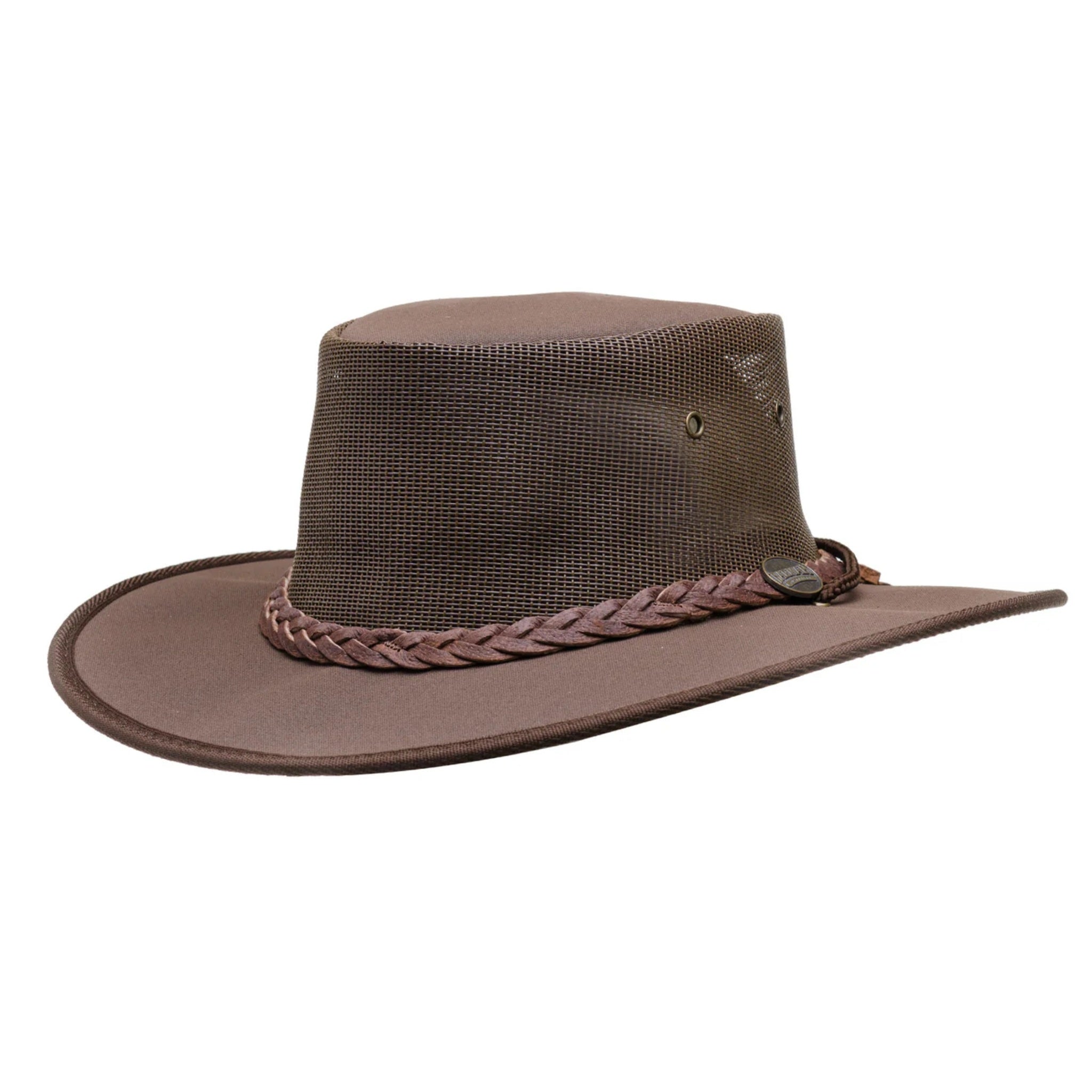 The Hat Shop Foldaway Cooler Brown Canvas Hat