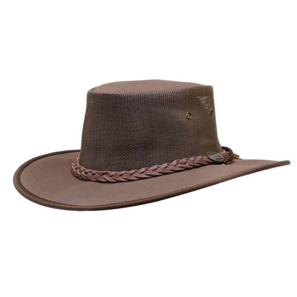 The Hat Shop Foldaway Cooler Brown Canvas Hat