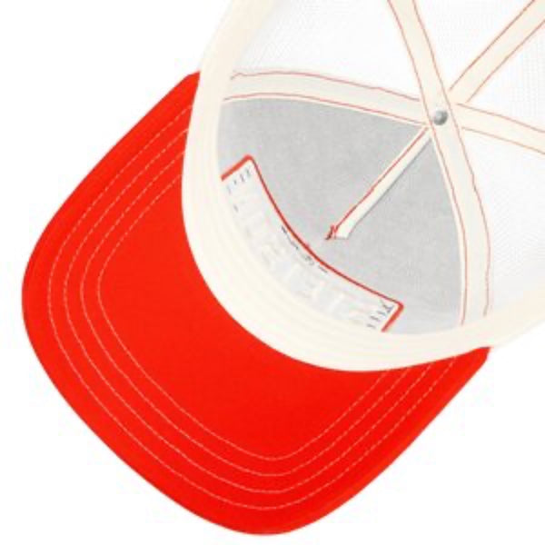 The Hat Shop Stetson Gasoline Trucker Cap in Black and Red