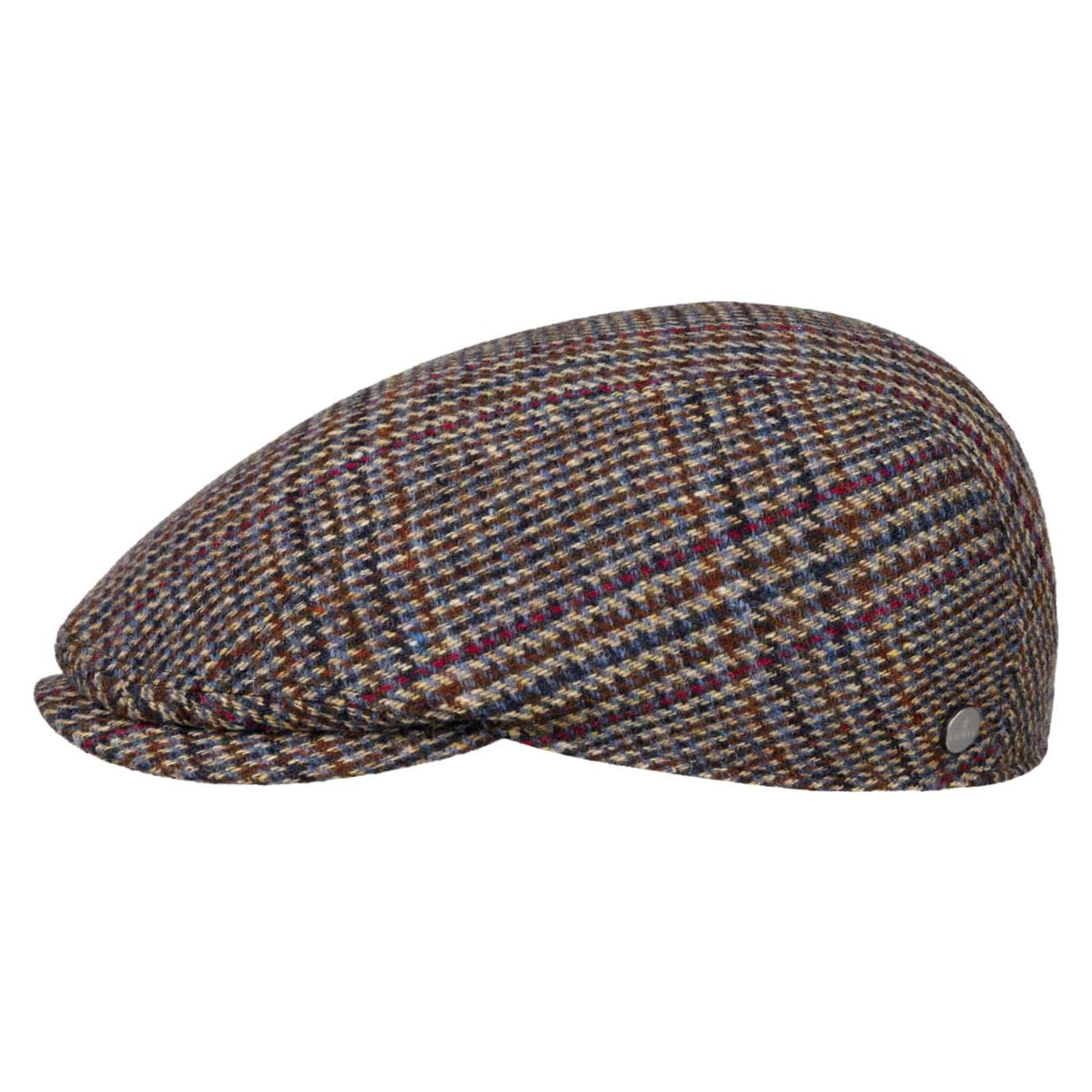 The Hat Shop Lierys Glencheck Virgin Wool Flat Cap
