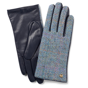 Ladies Failsworth Harris Tweed - Leather Touchscreen Gloves