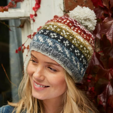 The Hat Shop Pachamama Helmsdale Bobble Beanie Hat