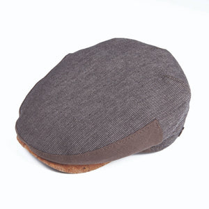 The Hat Shop Dasmarca Cotton-Linen Flat Cap 'Taupe'