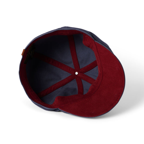The Hat Shop Failsworth Canvas Hudson Cap in Slate/Brick