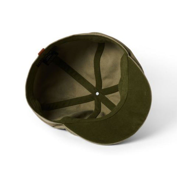 The Hat Shop Failsworth Canvas Hudson Cap in Sage/Khaki