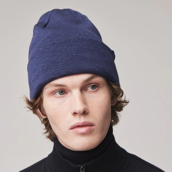 The Hat Shop Tilley Merino Wool Hydrowool Beanie Mid Blue