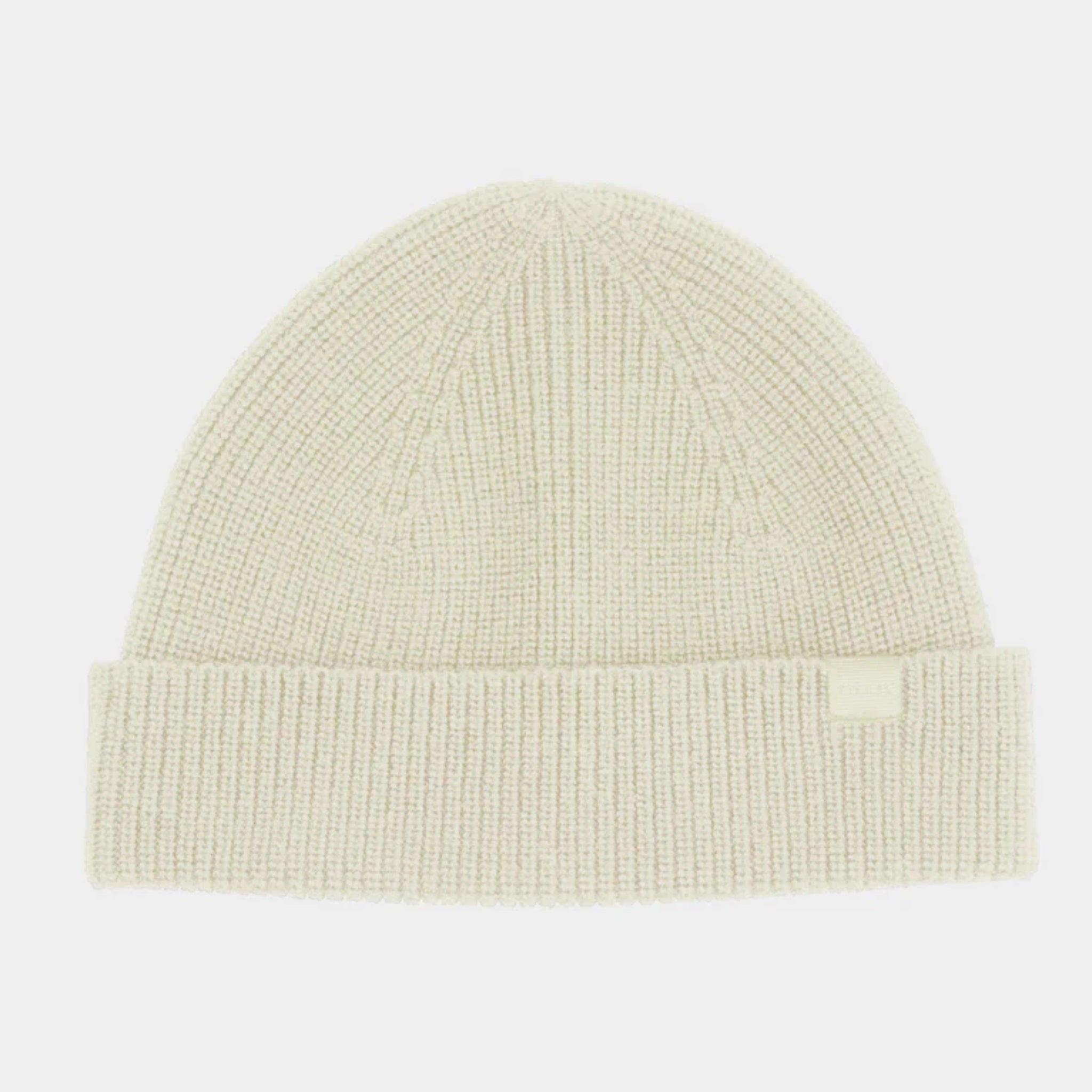 The Hat Shop Tilley Merino Wool Hydrowool Cuff Beanie Off White