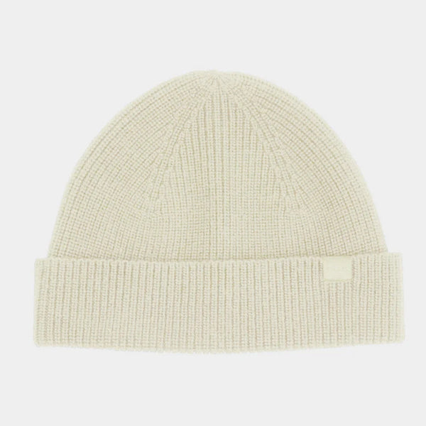 The Hat Shop Tilley Merino Wool Hydrowool Cuff Beanie Off White