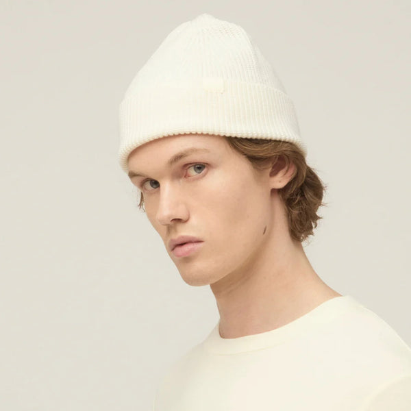 The Hat Shop Tilley Merino Wool Hydrowool Cuff Beanie Off White