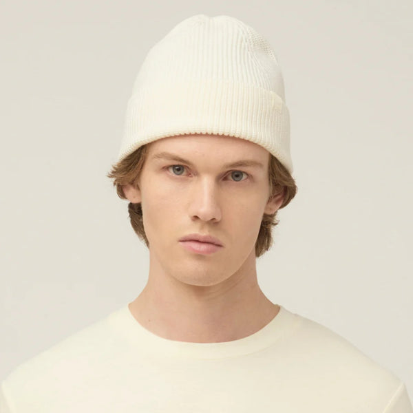 The Hat Shop Tilley Merino Wool Hydrowool Cuff Beanie Off White